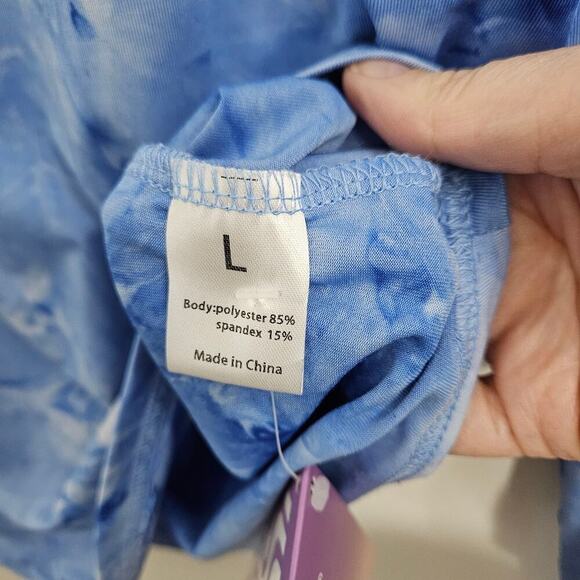 NWT! Soneven Quick Dry Quarter Zip Long Sleeve Blue Womens Athletic Shirt Size L - Picture 6 of 6